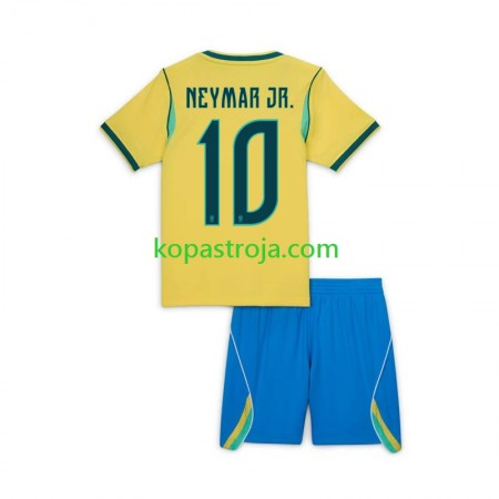 Billiga Fotbollströjor Brasilien Neymar JR 10 Barn Hemma tröja WM 2026 Kortärmad